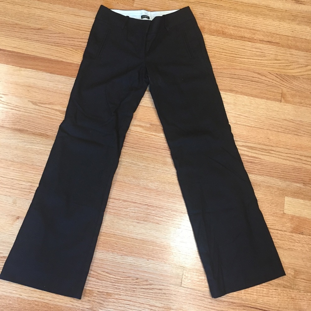 J. Crew city fit black pants, size 2, lined